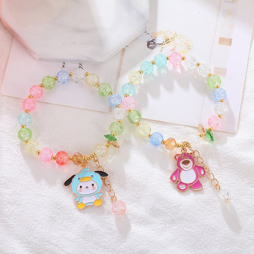Playful bracelet with colorful glass beads Bowlift