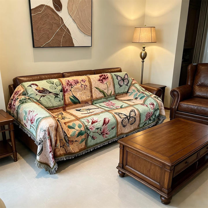 Floral Patterned Sofa Cover