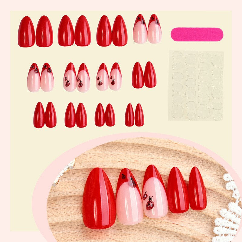 Artistic Press-On Nail Set with Unique Designs Bowlift