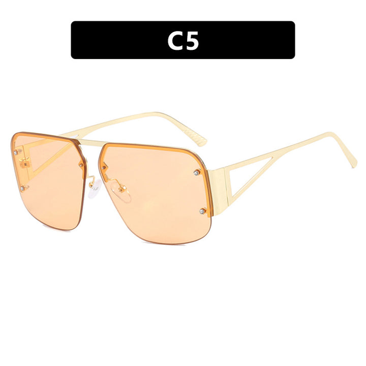 Women's oversized geometric sunglasses with smooth lines and protective UV filter Bowlift