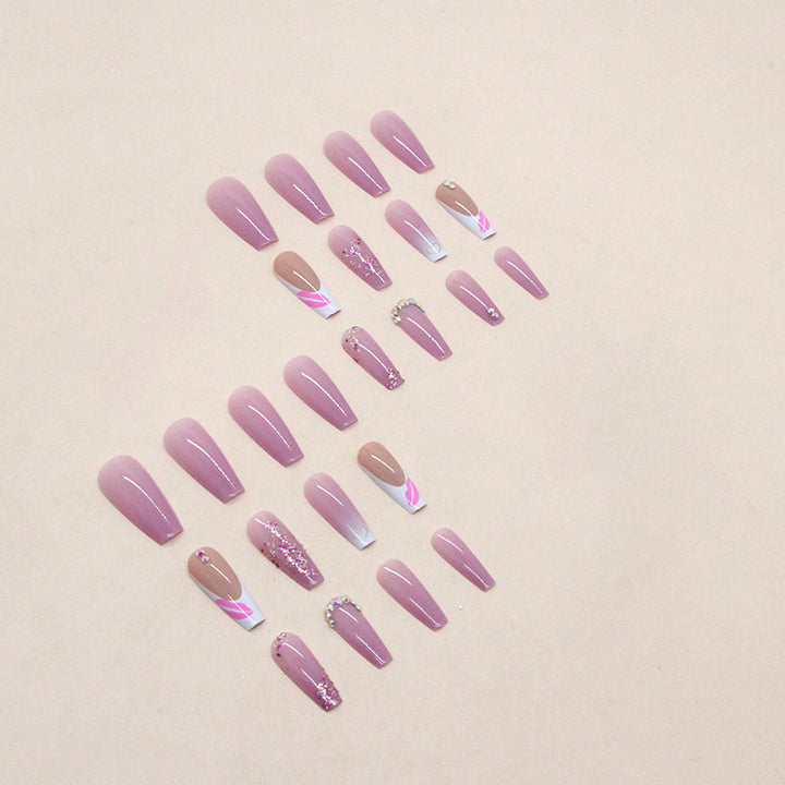Decorative Press-On Nail Art Set Bowlift