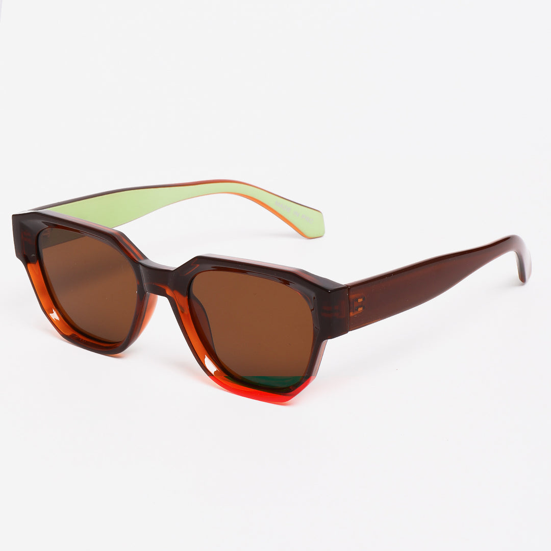 Ladies sunglasses in an unusual hexagonal frame with UV protection Bowlift
