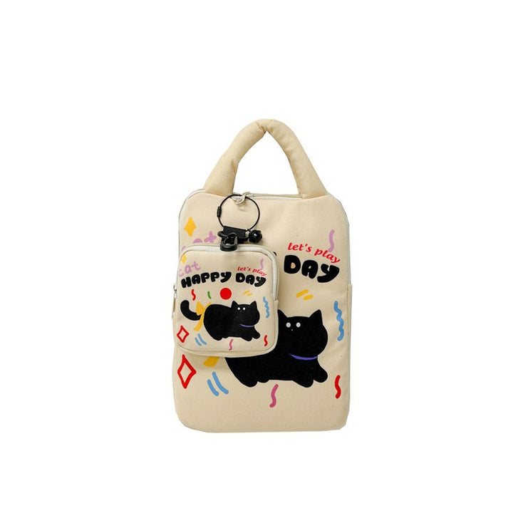 Laptop bag with creative cat pattern Bowlift
