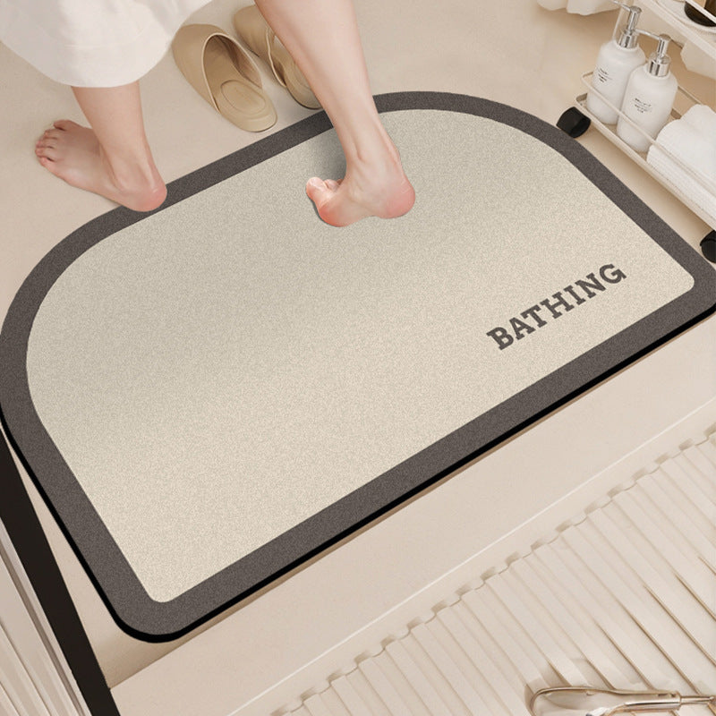 Absorbent Bathroom Floor Mat Bowlift