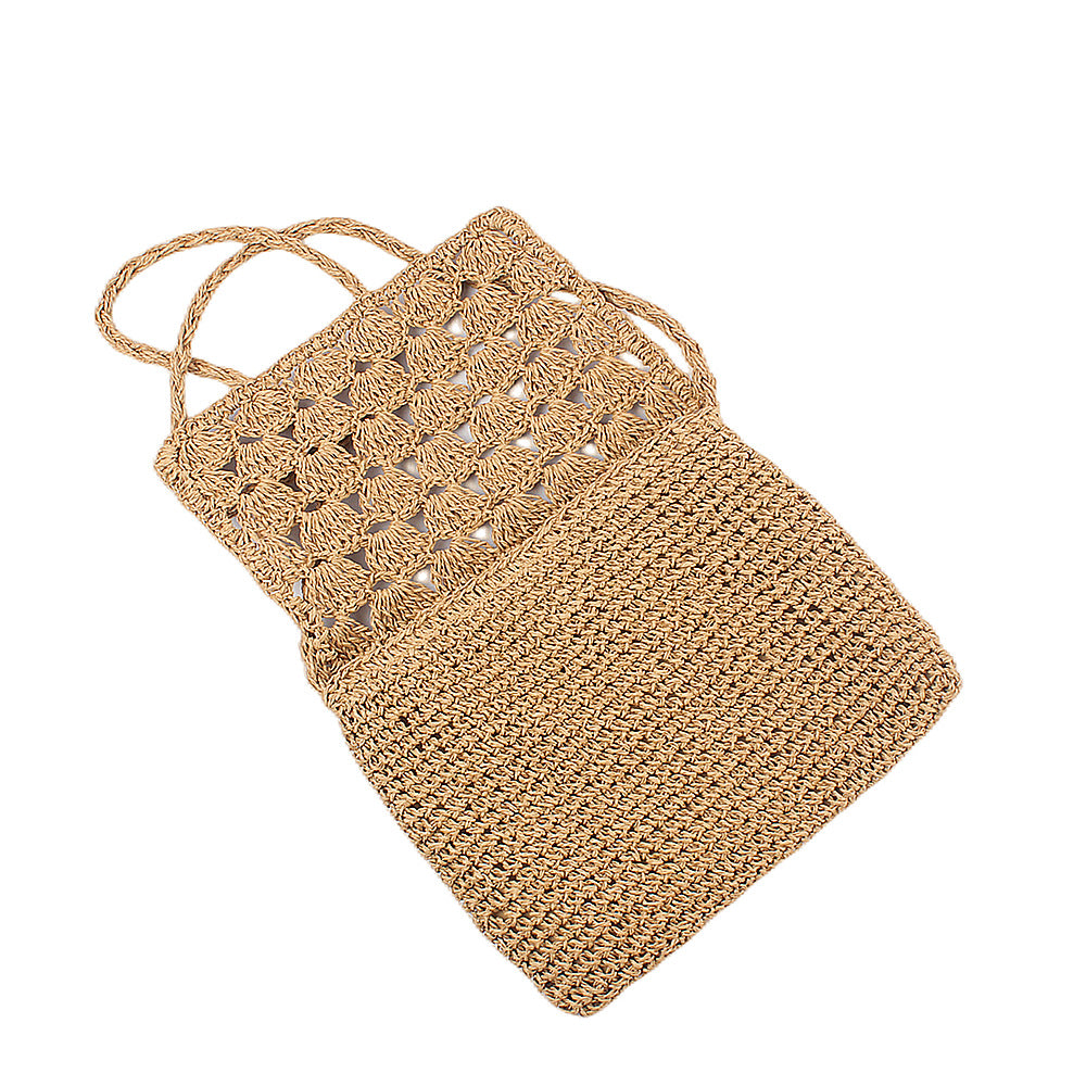 Handcrafted Shoulder Bag Made from Braided Natural Material Bowlift