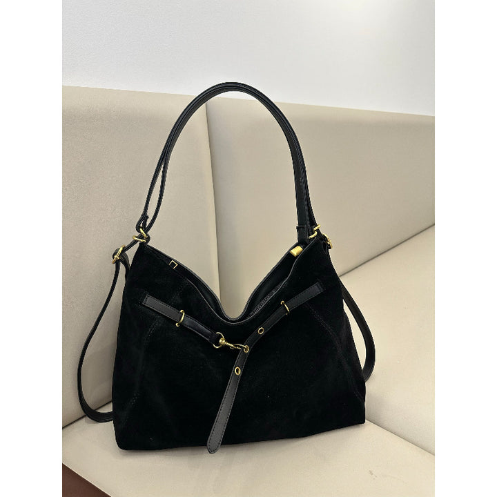 Elegant Suede Tote Bag Bowlift