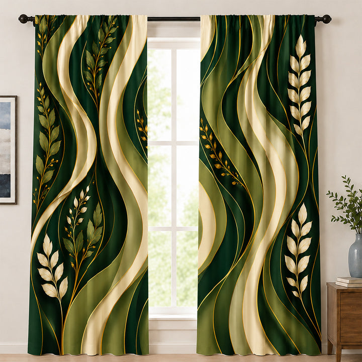 Stained Glass Inspired Decorative Window Curtains