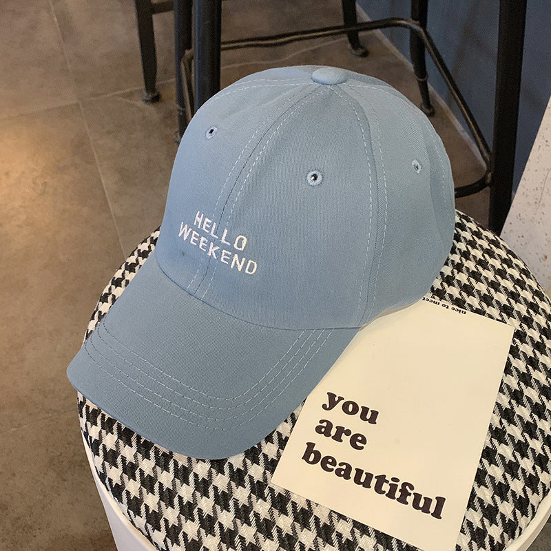 Stylish Cotton Baseball Cap with Inspirational Quote