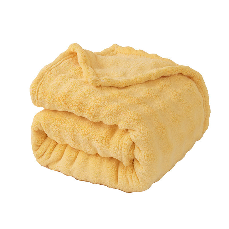 Ladies Soft and Luxurious Plush Blanket with Detailed Rib Structure Bowlift