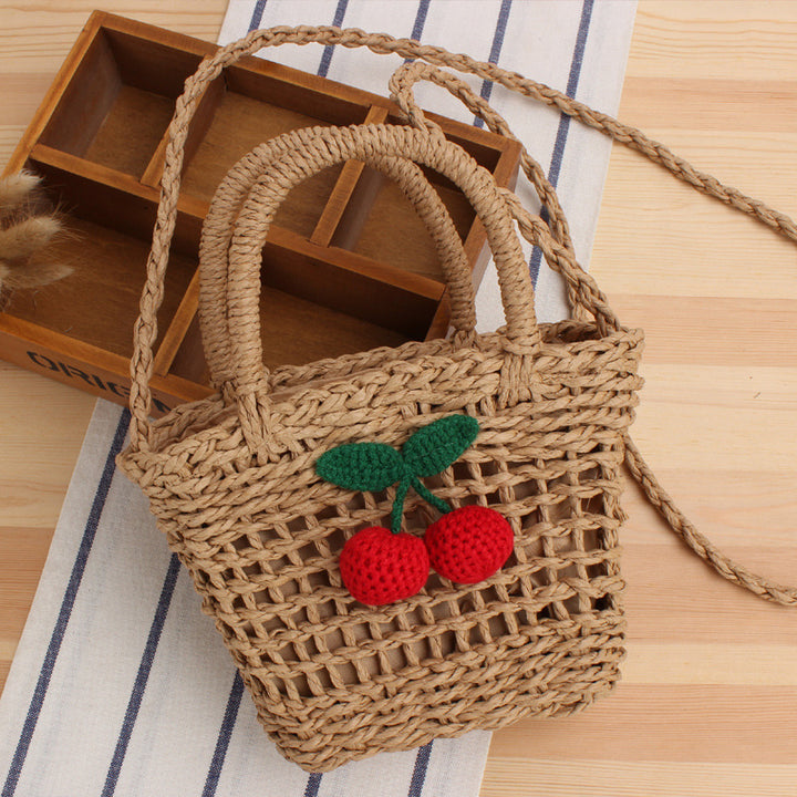 Handbag in Unique Cherry Design Bowlift