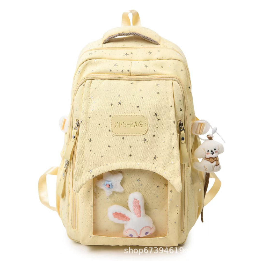 Whimsical Star-Patterned Backpack Bowlift