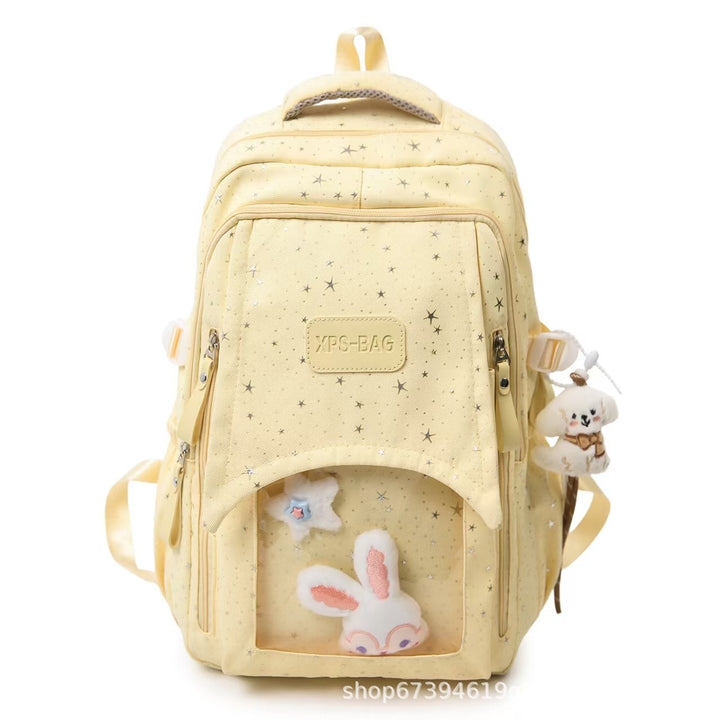 Whimsical Star-Patterned Backpack Bowlift