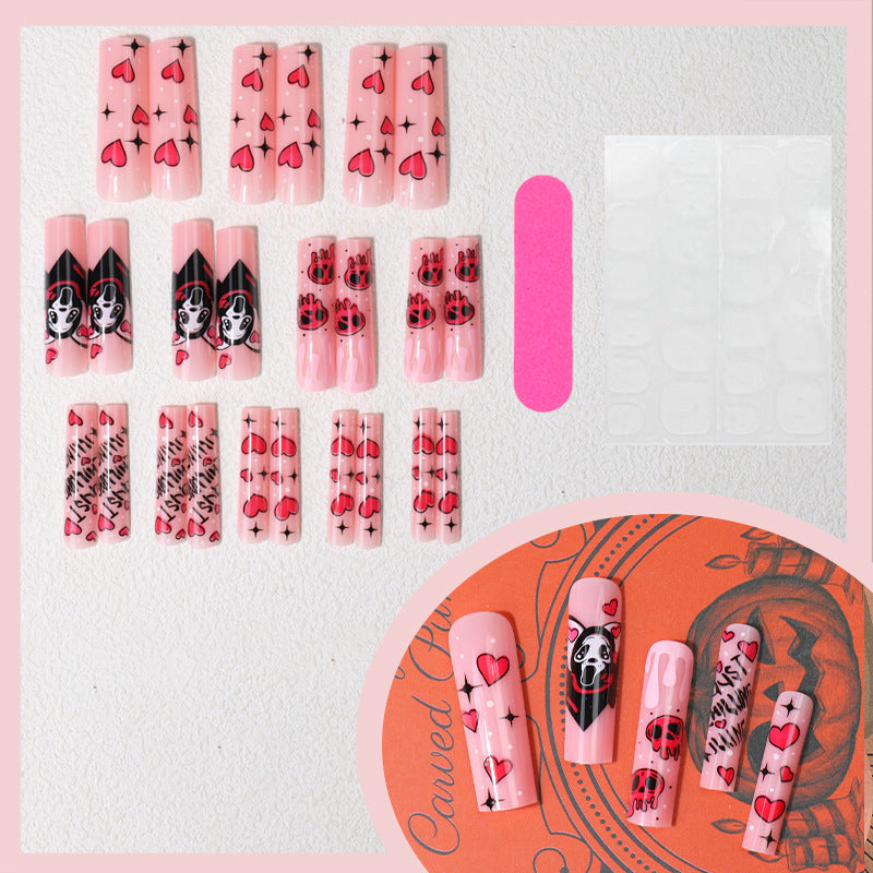 Artistic Patterned Press-On Nails Bowlift
