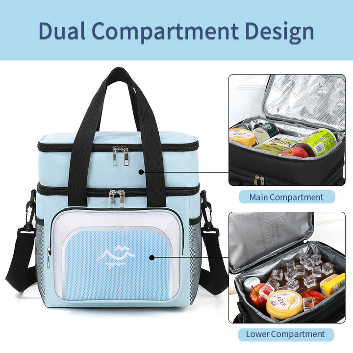 Multi-Compartment Insulated Lunch Cooler Bag Bowlift