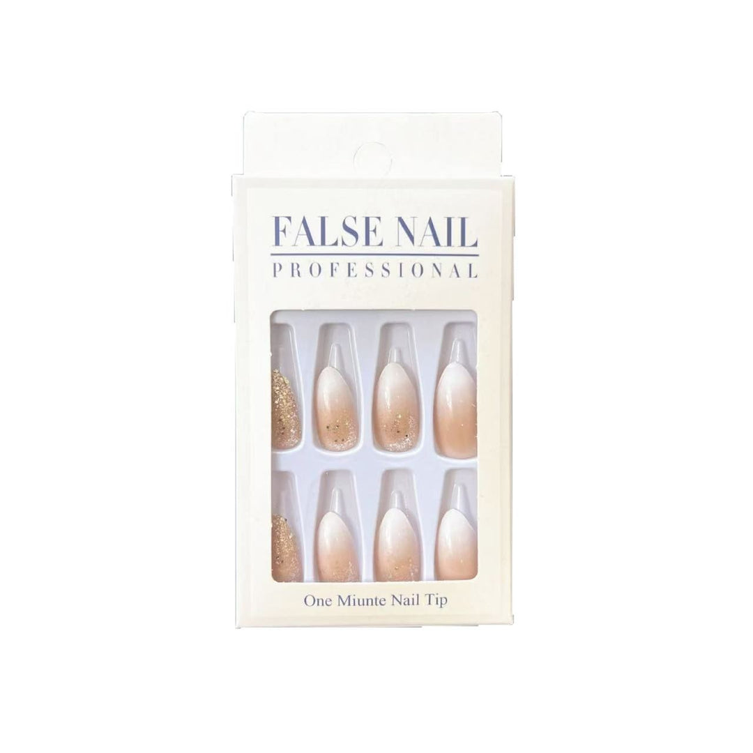 Elegant artificial nails with glitter accents and modern designs Bowlift