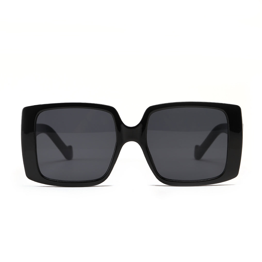 Women's modern square sunglasses with mirrored lenses Bowlift