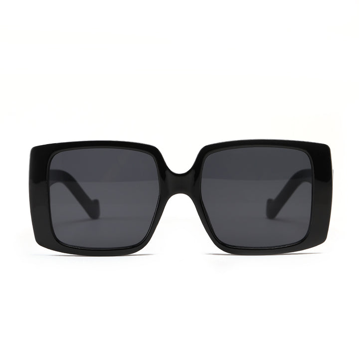 Women's modern square sunglasses with mirrored lenses Bowlift