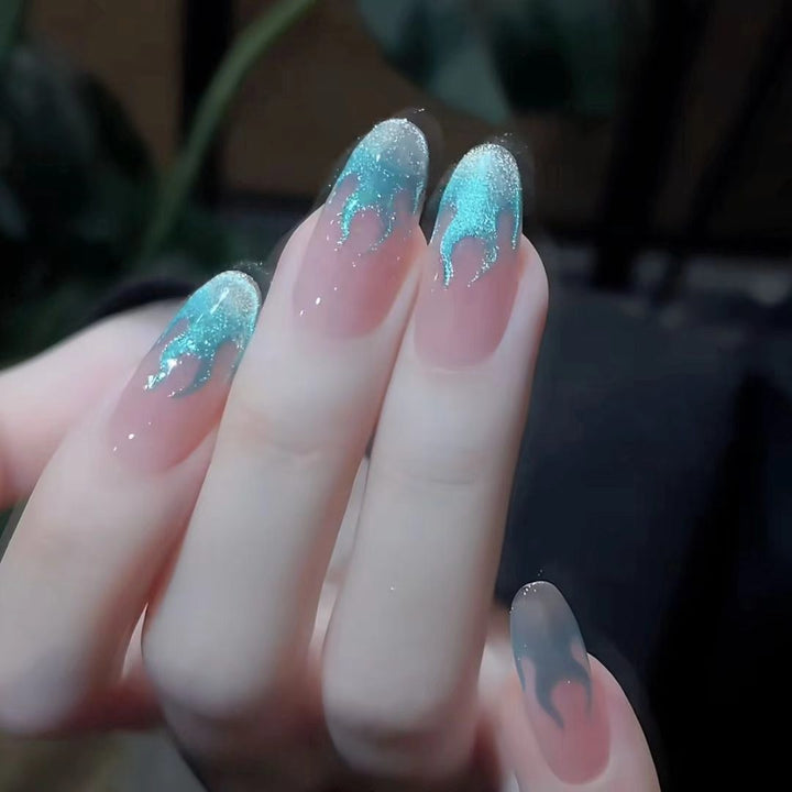 Artistic Flame Design Nail Art Set Bowlift