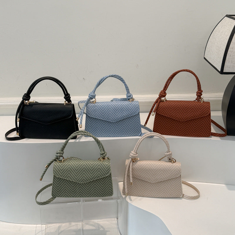 WoElegant Textured Fabric Handbag Bowlift