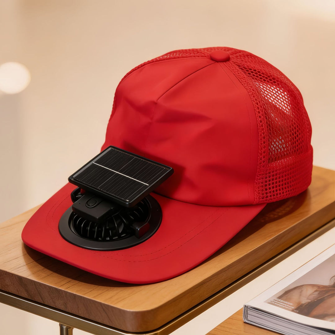 Ladies Cooling Sun Hat with Integrated Fan Bowlift