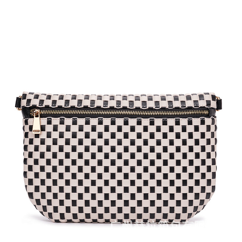Stylish Woven Crossbody Bag Bowlift