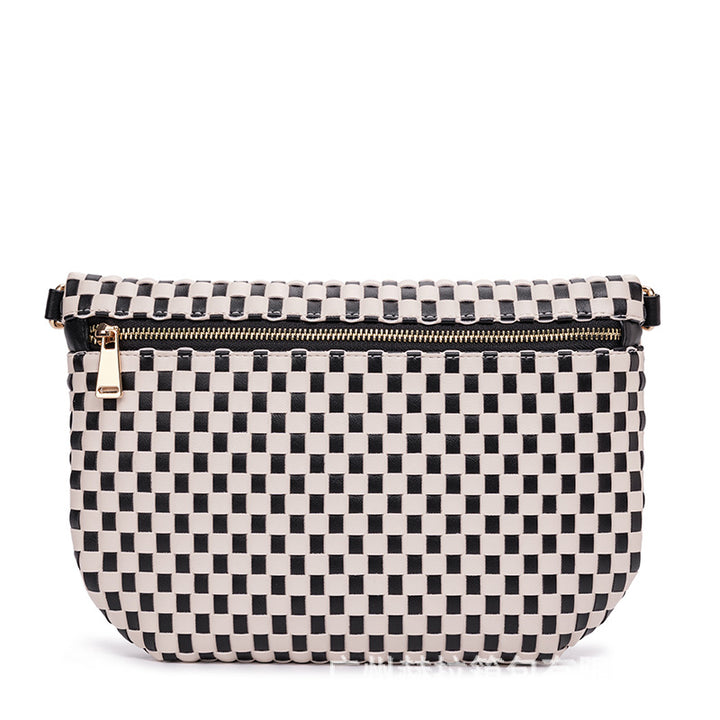 Stylish Woven Crossbody Bag Bowlift