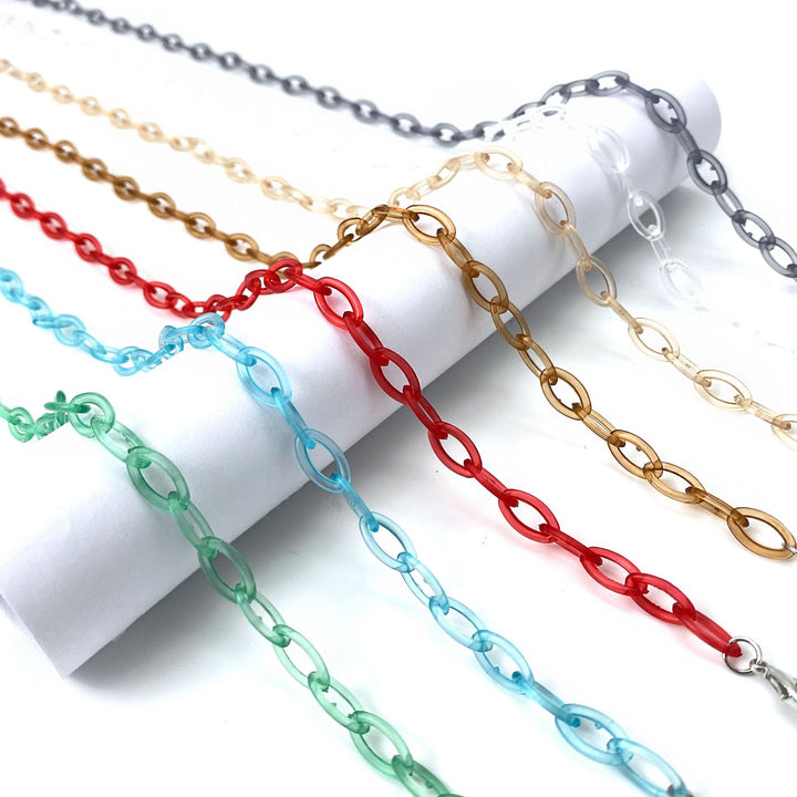 Flexible Eyewear Retainer Chain Bowlift