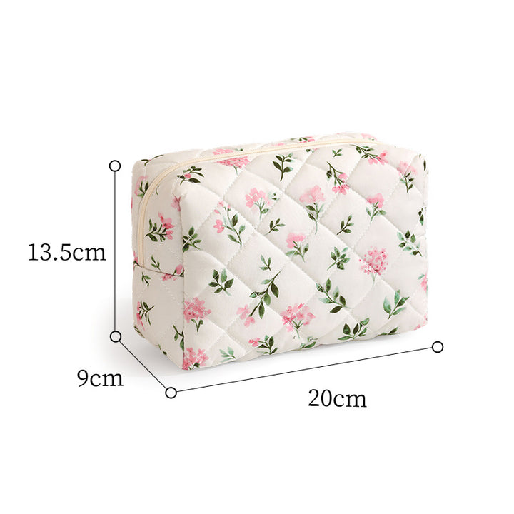Quilted Leopard Print Makeup Case Bowlift