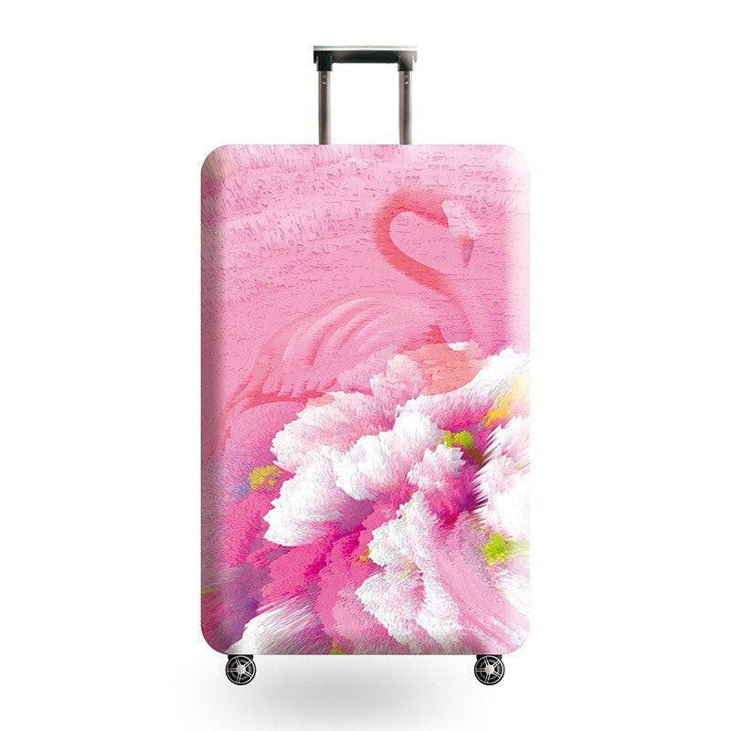 Unisex hard shell trolley with eye-catching marble print, telescopic handle and impact-resistant construction Bowlift