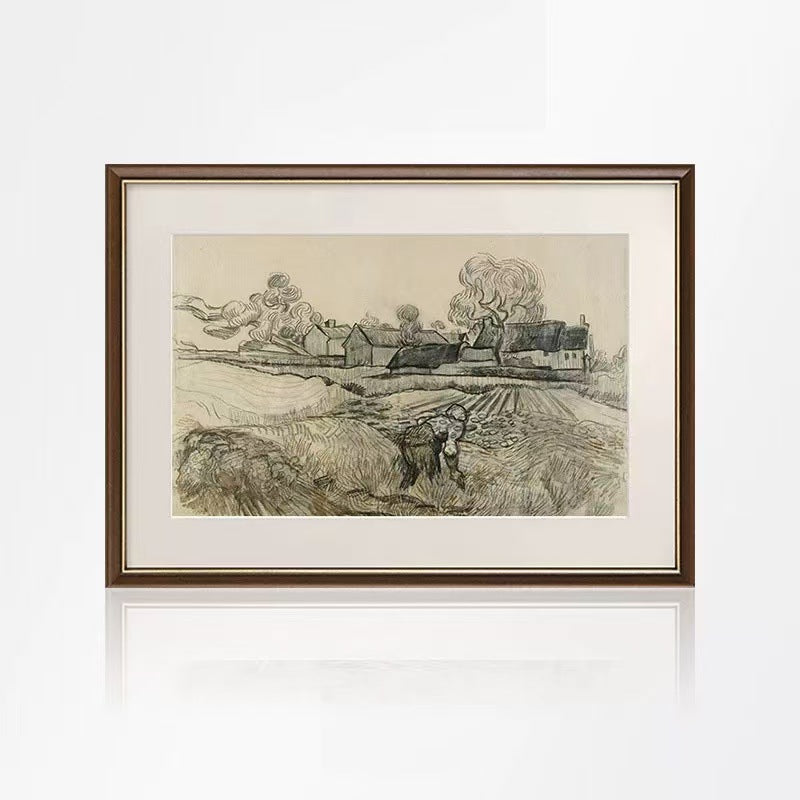 Framed Historical Landscape Artwork