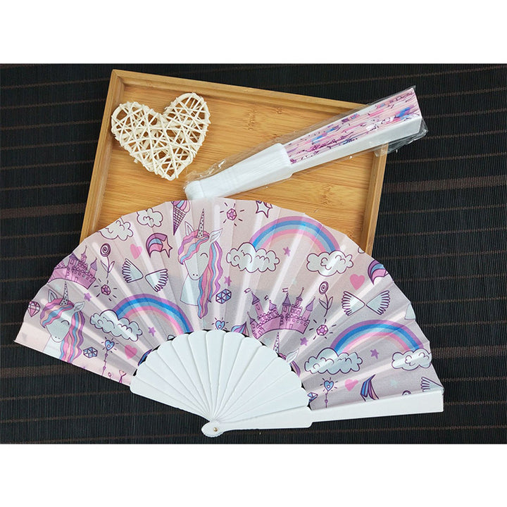 Ladies fan with shimmering scale patterns Bowlift
