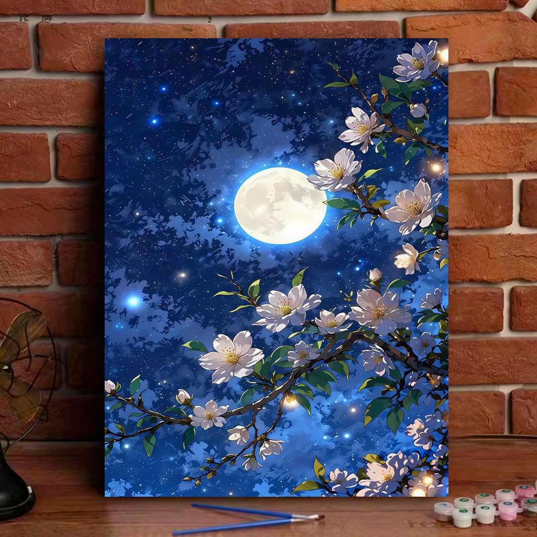 Romantic Blossom Landscape Canvas Art Kit Bowlift