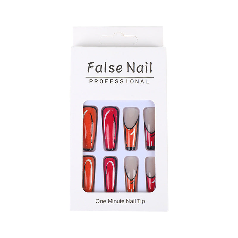Creative artificial nails with modern color play Bowlift
