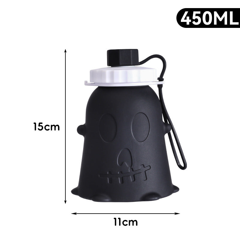 Ladies creative silicone drinking bottle in ghost design Bowlift