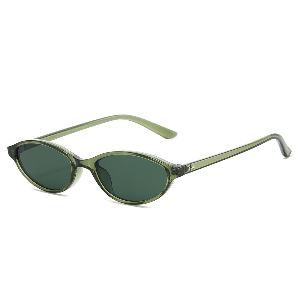 Chic Vintage-Inspired Oval Sunglasses Bowlift