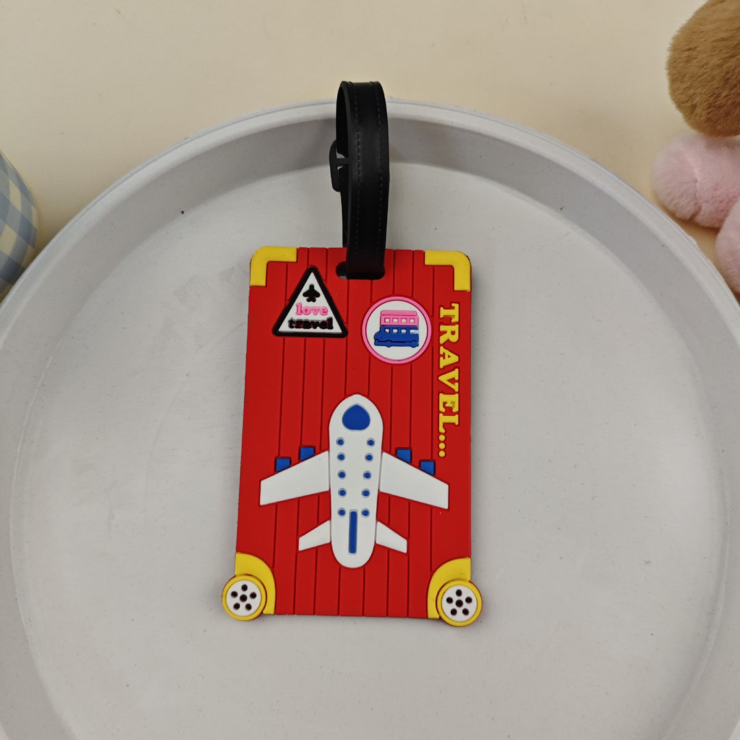 Unisex Luggage Tag in Fun Airplane Design Bowlift