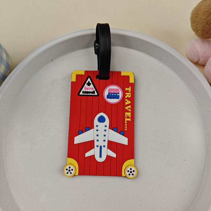 Unisex Luggage Tag in Fun Airplane Design Bowlift