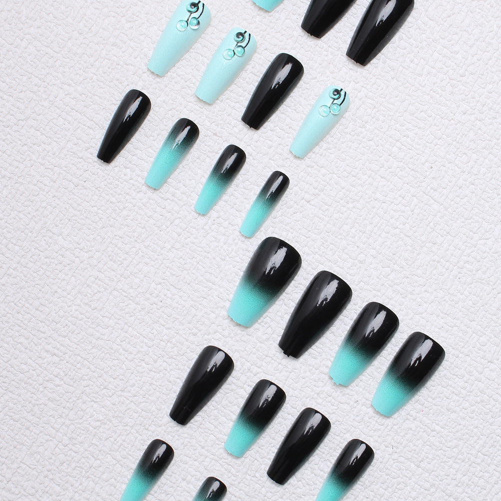 Elegant Gradient Press-On Nails Bowlift