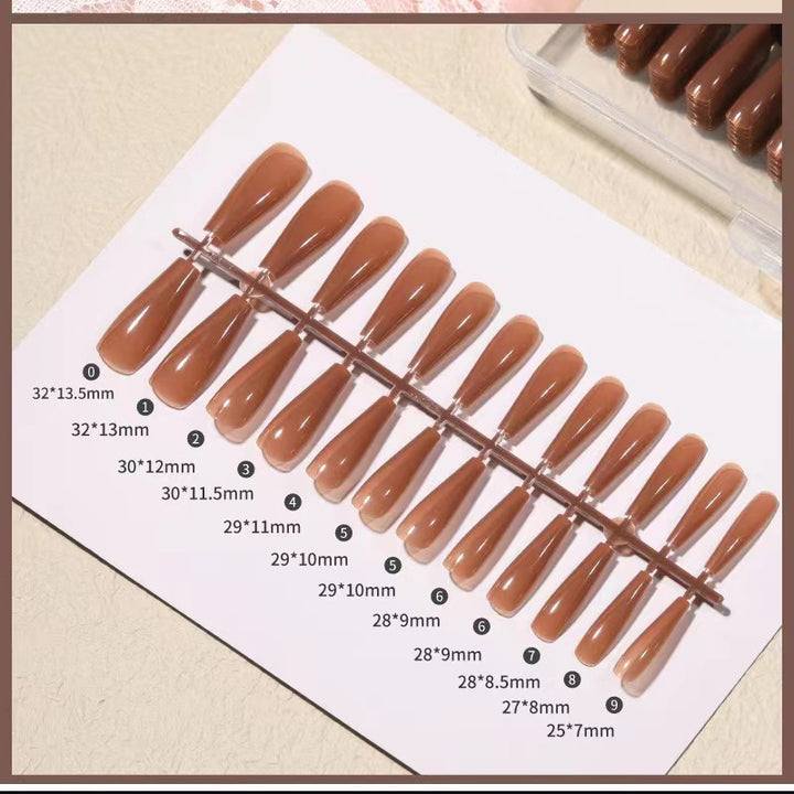 Acrylic Nail Set with Modern Design and High Gloss Finish Bowlift