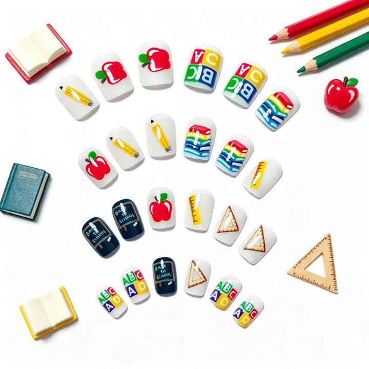 Educational Theme Nail Art Bowlift