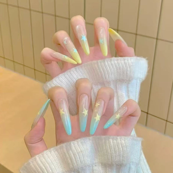Artistic Long Stiletto Nail Enhancements Bowlift