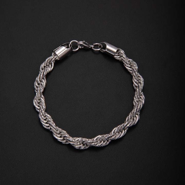 Braided Gold Statement Bracelet Bowlift