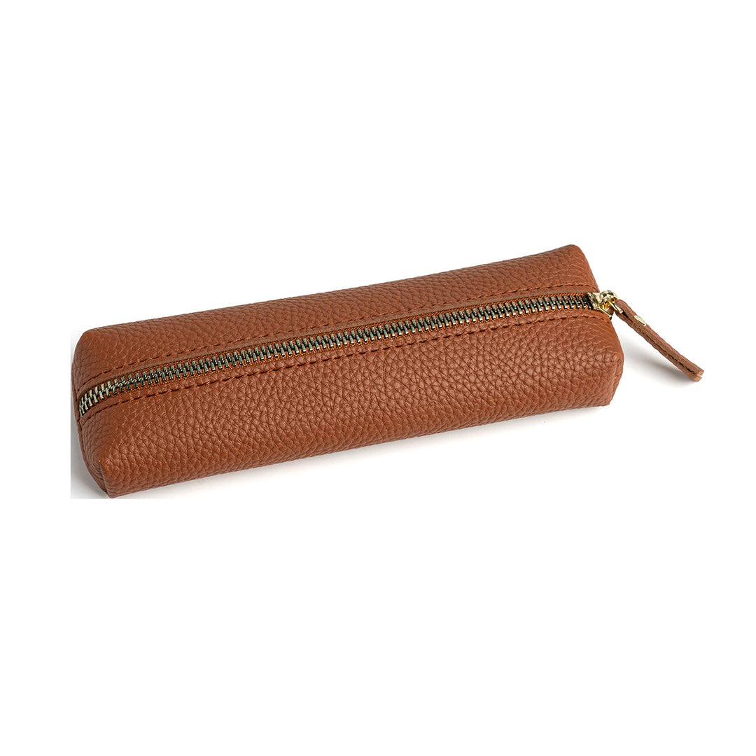 Leather Zippered Pencil Case Bowlift