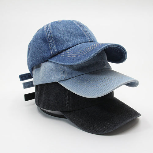 Women's Casual Adjustable Denim Baseball Cap Bowlift