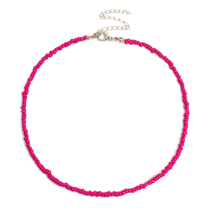 Colorful Beaded Choker Necklace Bowlift