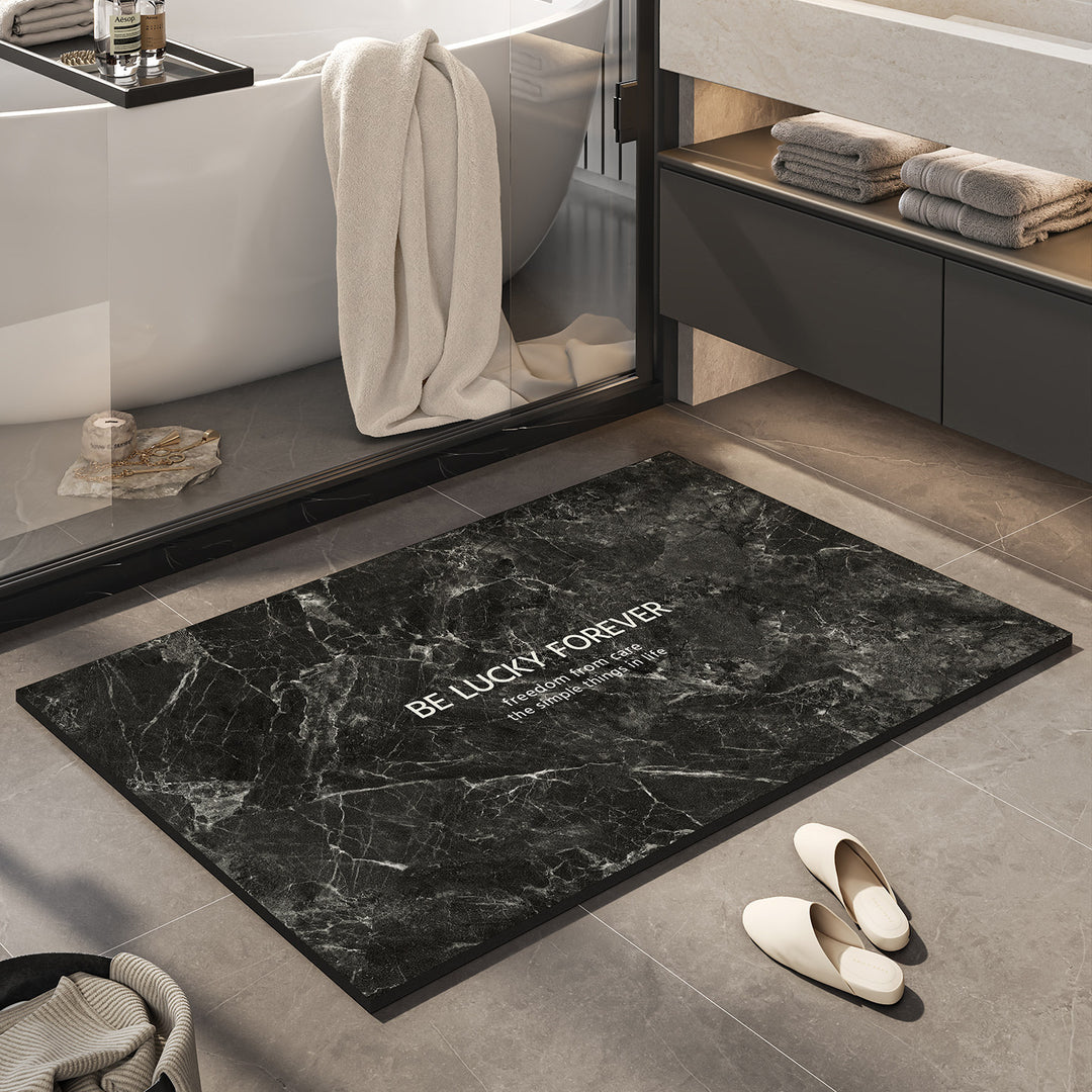Inspirational Marble Bath Mat Bowlift
