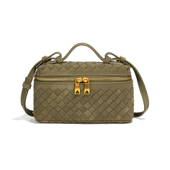 Textured Woven Crossbody Bag Bowlift