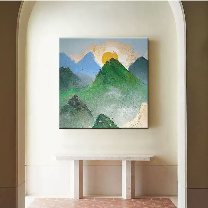 Majestic Mountain Landscape Canvas Art