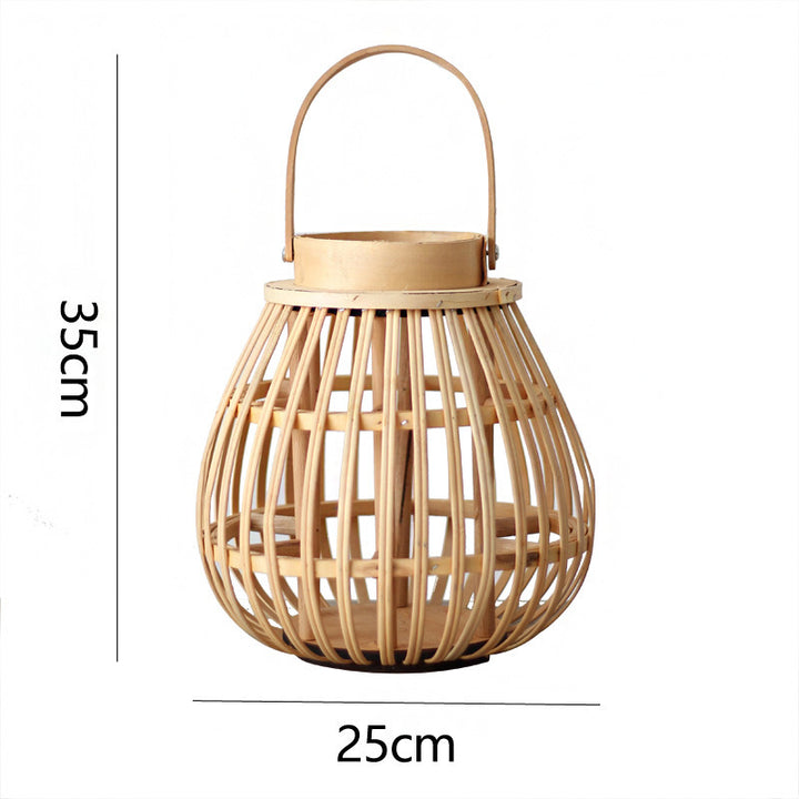 Handmade Rattan Lantern Bowlift