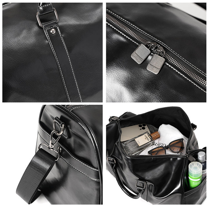 Elegant Leather Travel Bag Bowlift